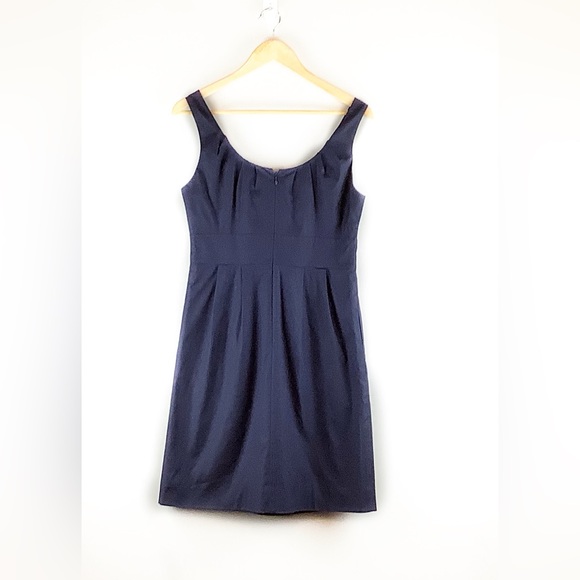 J. Crew Suiting Dark Blue Sleeveless Dress Size 6 - Picture 5 of 5